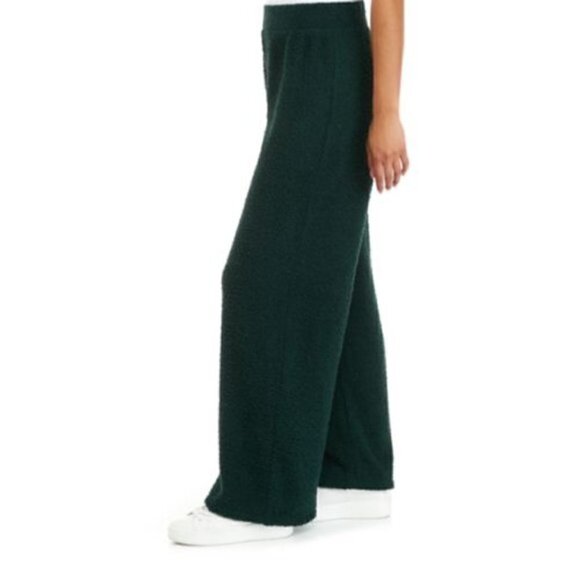 NWT Wanderly Studio Black Wide Leg Teddy Bear Fleece Pants -‎ Women's Size 2X - Picture 8 of 9